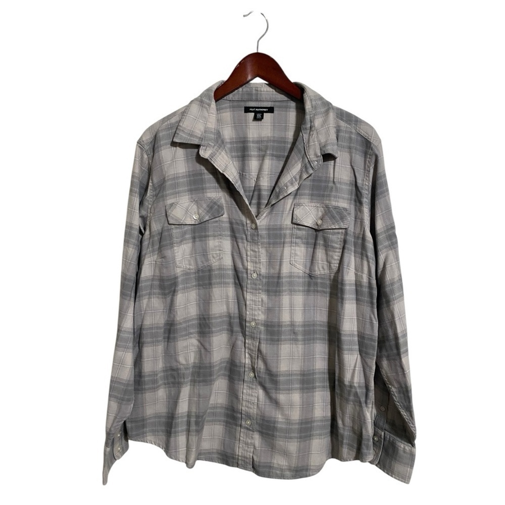 Port Authority® Women's Long Sleeve Ombre Plaid Shirt I Size: XXL - Picture 2 of 6